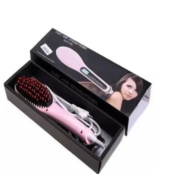 Fast Hqt-906fast Hair Straightener Brush With Temperature Control Hair Styling